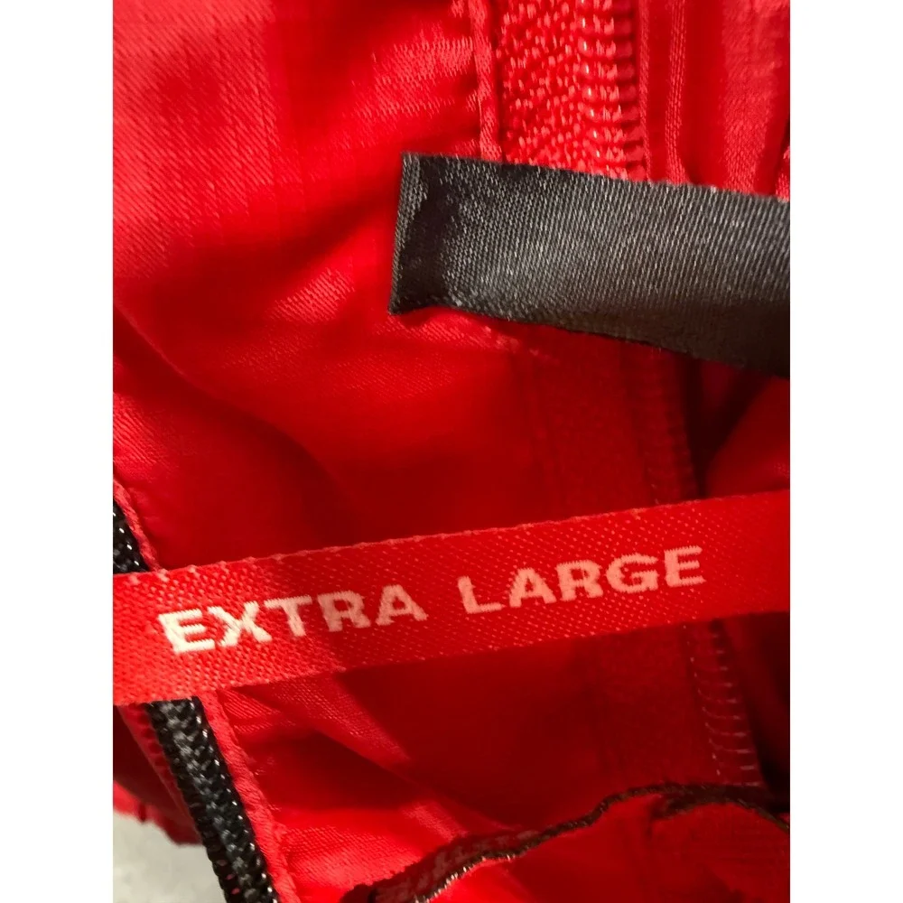 Vtg 90's Ecko Unltd. Function Reversible Red Silver Puffer‎ Jacket Men's XL Down